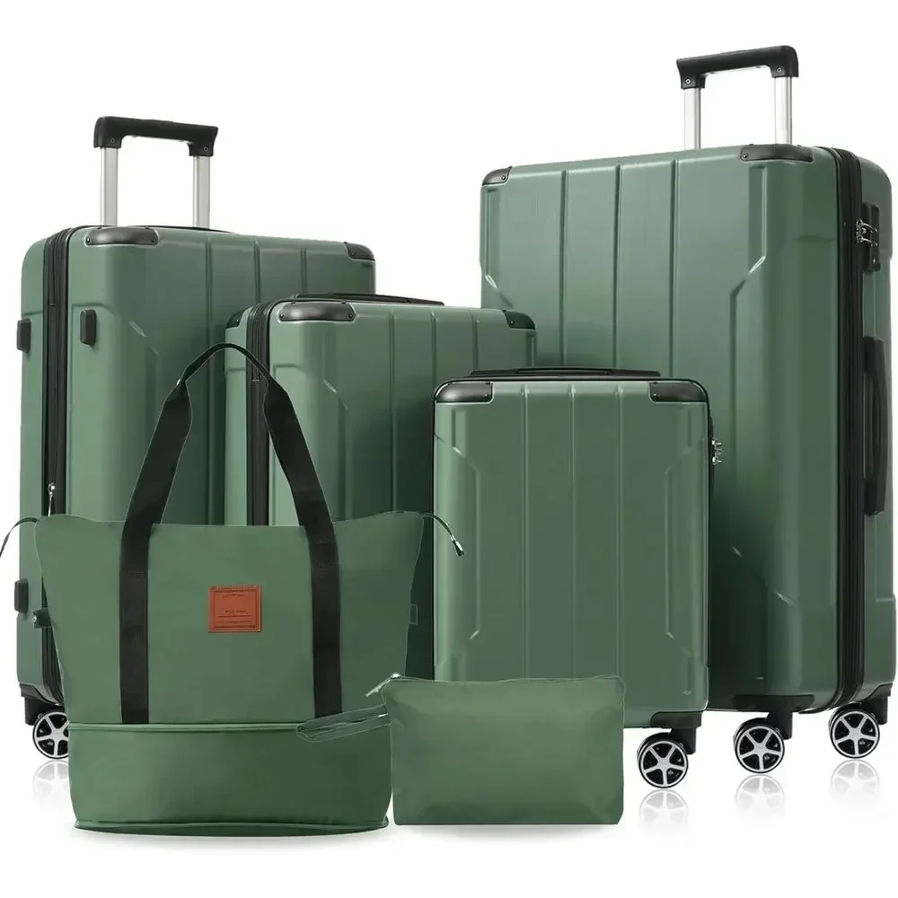6-Piece Expandable Hardshell L - Expandable Hard Shell Luggage Set review and price