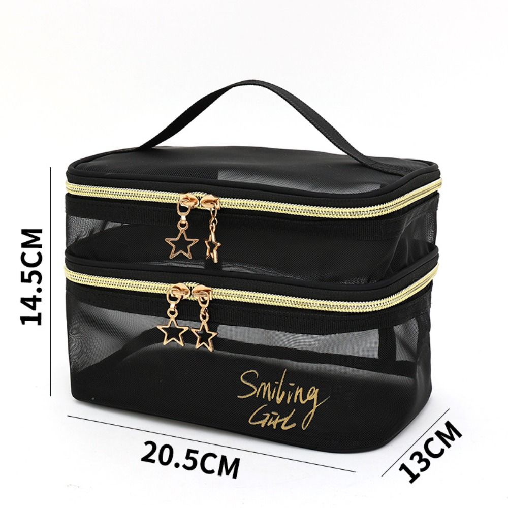 New Nylon Makeup Bag Double-la - Cosmetic Bags review and price