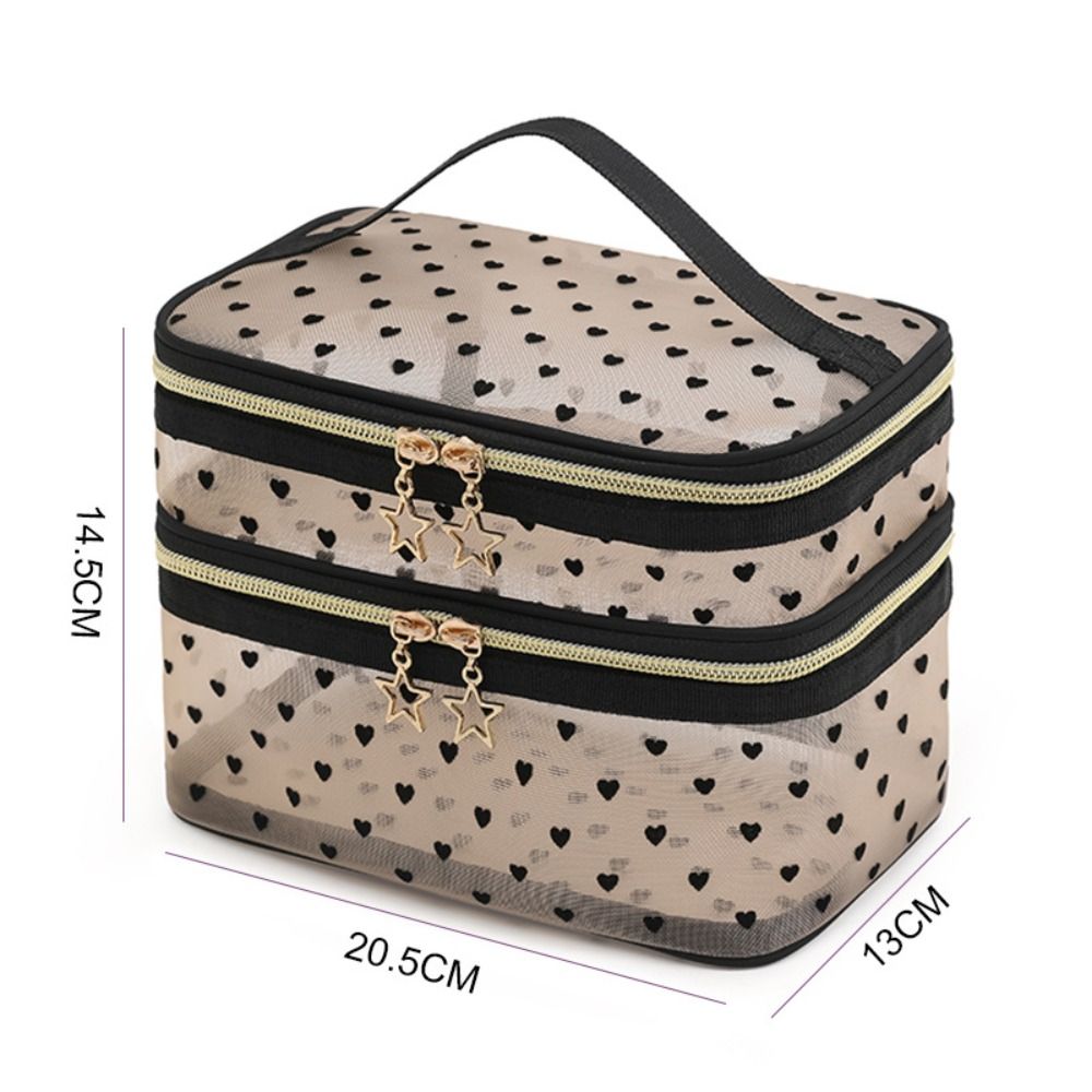 New Nylon Makeup Bag Double-la - Cosmetic Bags review and price