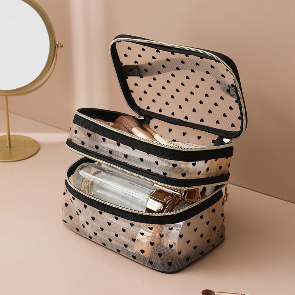 New Nylon Makeup Bag Double-la - Cosmetic Bags review and price
