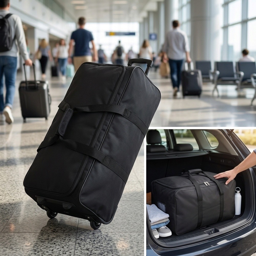 For College Dorm Moves Foldabl - Foldable Rolling Luggage Bag review and price