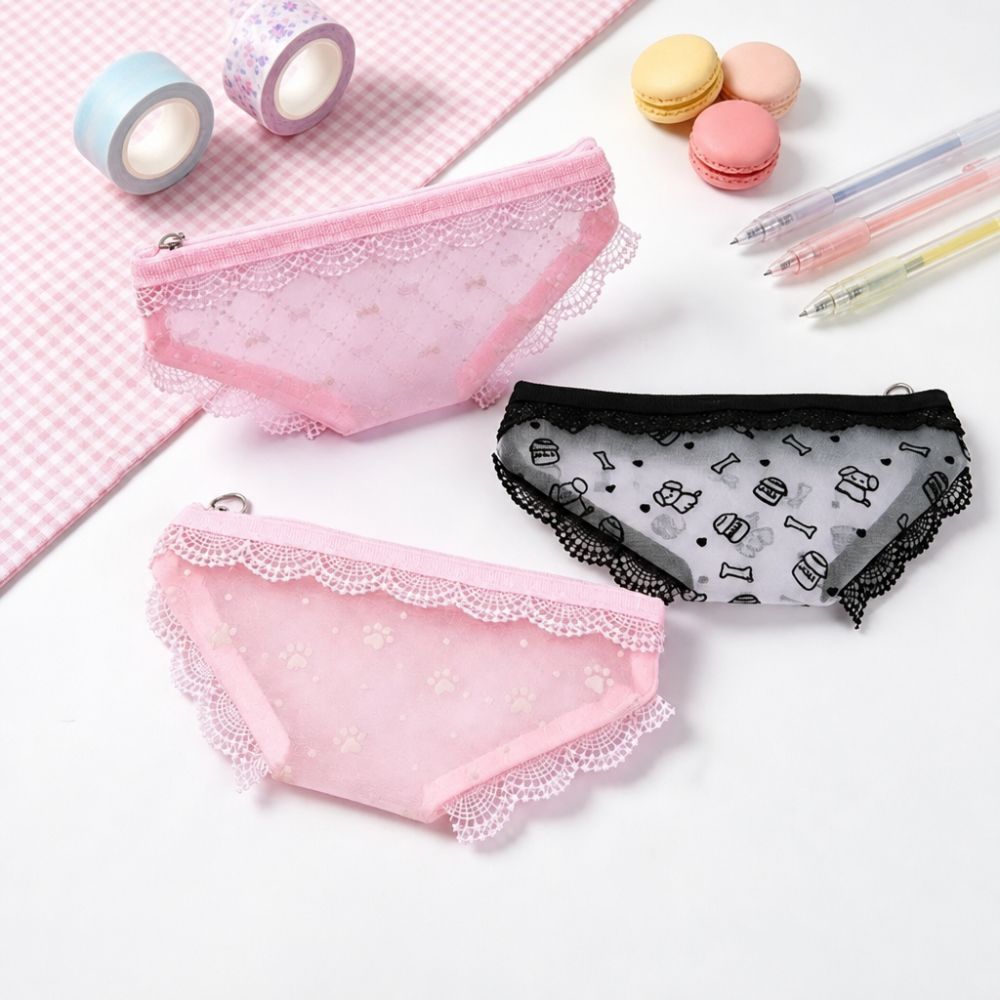 Cute Lace Mesh Storage Pouch B - Cosmetic Bags review and price