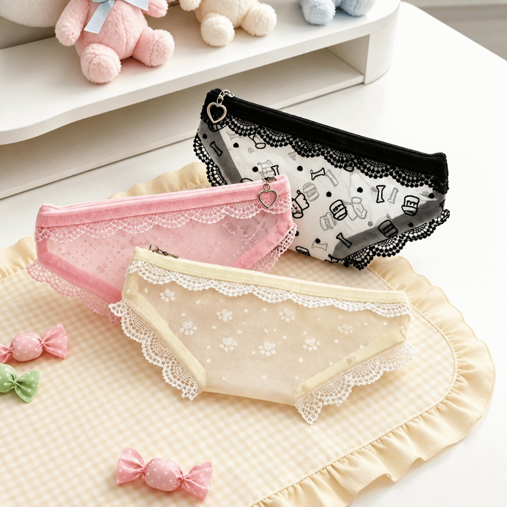 Cute Lace Mesh Storage Pouch B - Cosmetic Bags review and price