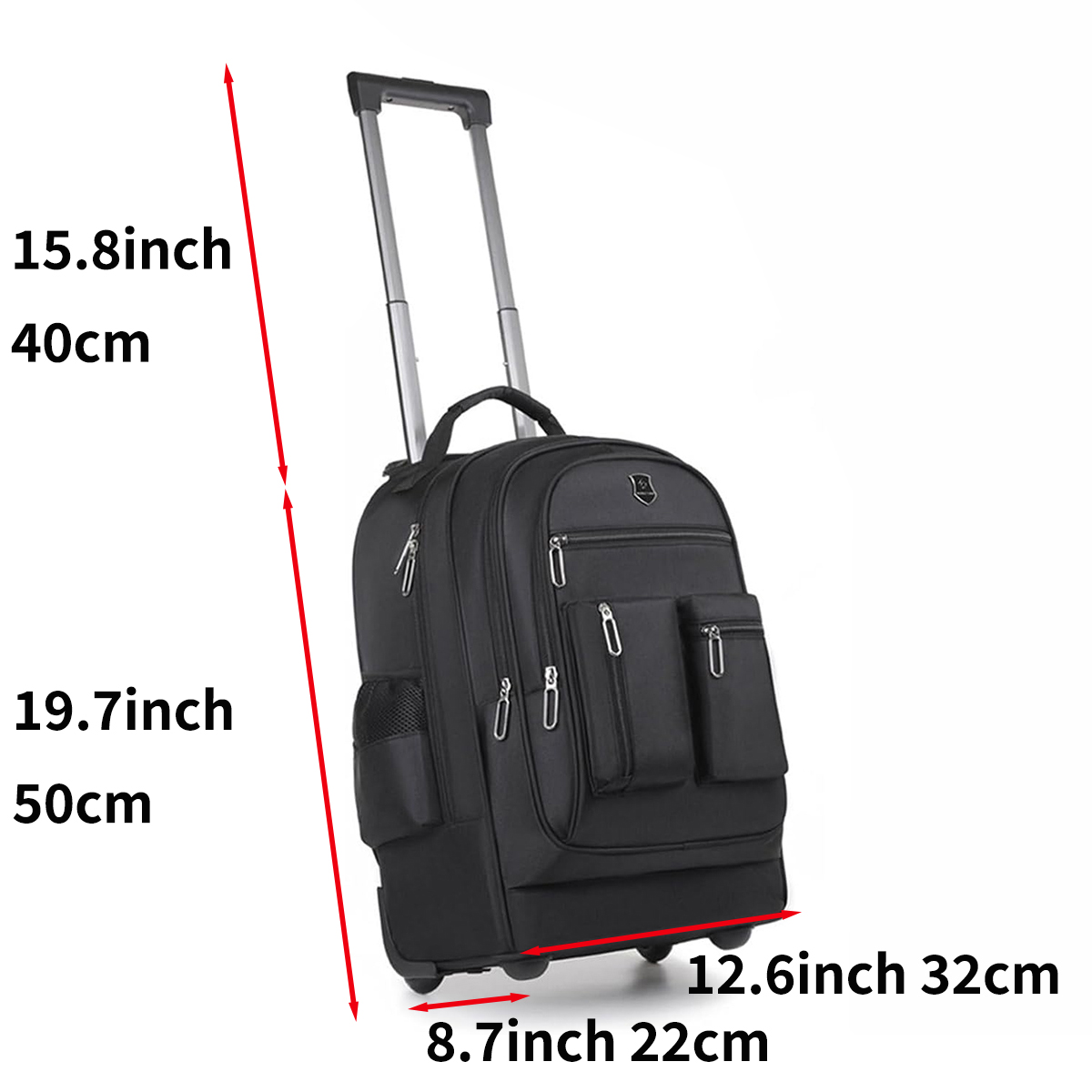 Wheeled Backpack, 20 inch Lapt - Foldable Rolling Luggage Bag review and price