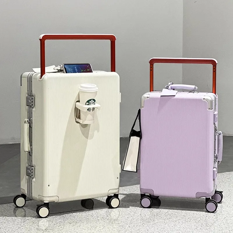 Suitcase Wide Handle Travel Su - Aluminum Frame Carry On Luggage review and price