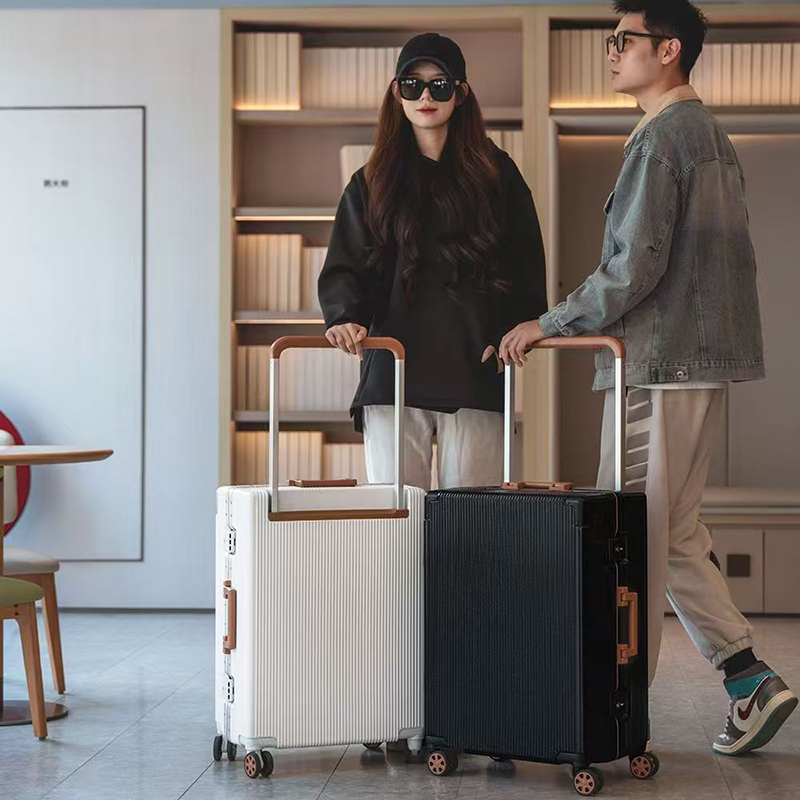 New Wide Trolley Case Luggage  - Aluminum Frame Carry On Luggage review and price