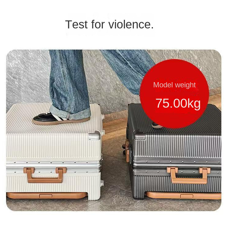 New Wide Trolley Case Luggage  - Aluminum Frame Carry On Luggage review and price