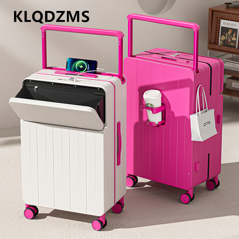 KLQDZMS Multifunctional Suitca - Front Opening Laptop Luggage 24 Inch review and price