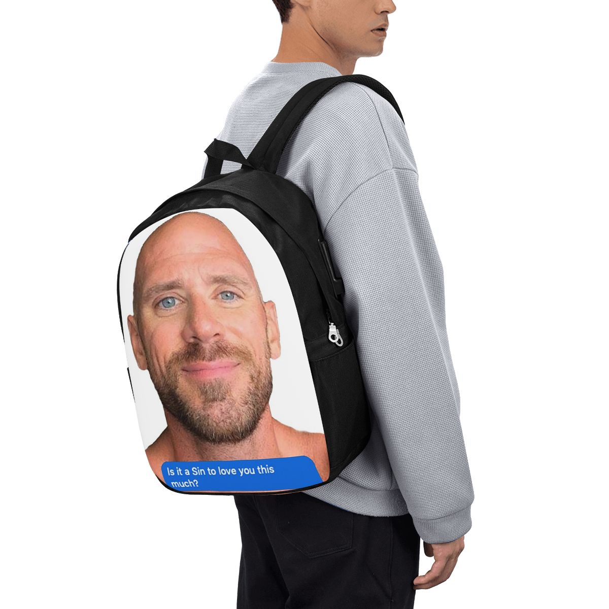 Johnny Sins Flirty Text Bubble - Backpacks review and price
