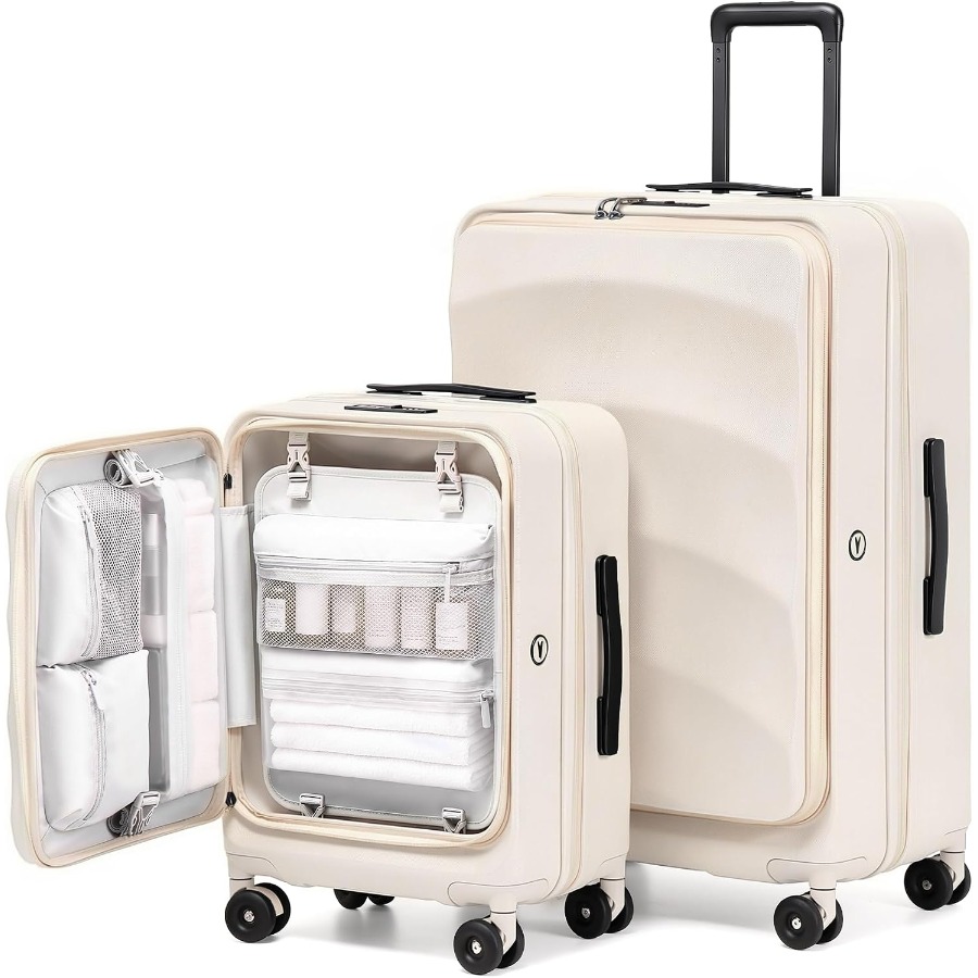 Top Opening Expandable Luggage - Expandable Hard Shell Luggage Set review and price