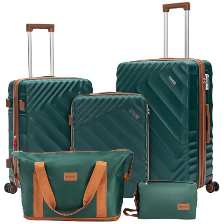 5-Piece Hard Shell Expandable  - Expandable Hard Shell Luggage Set review and price