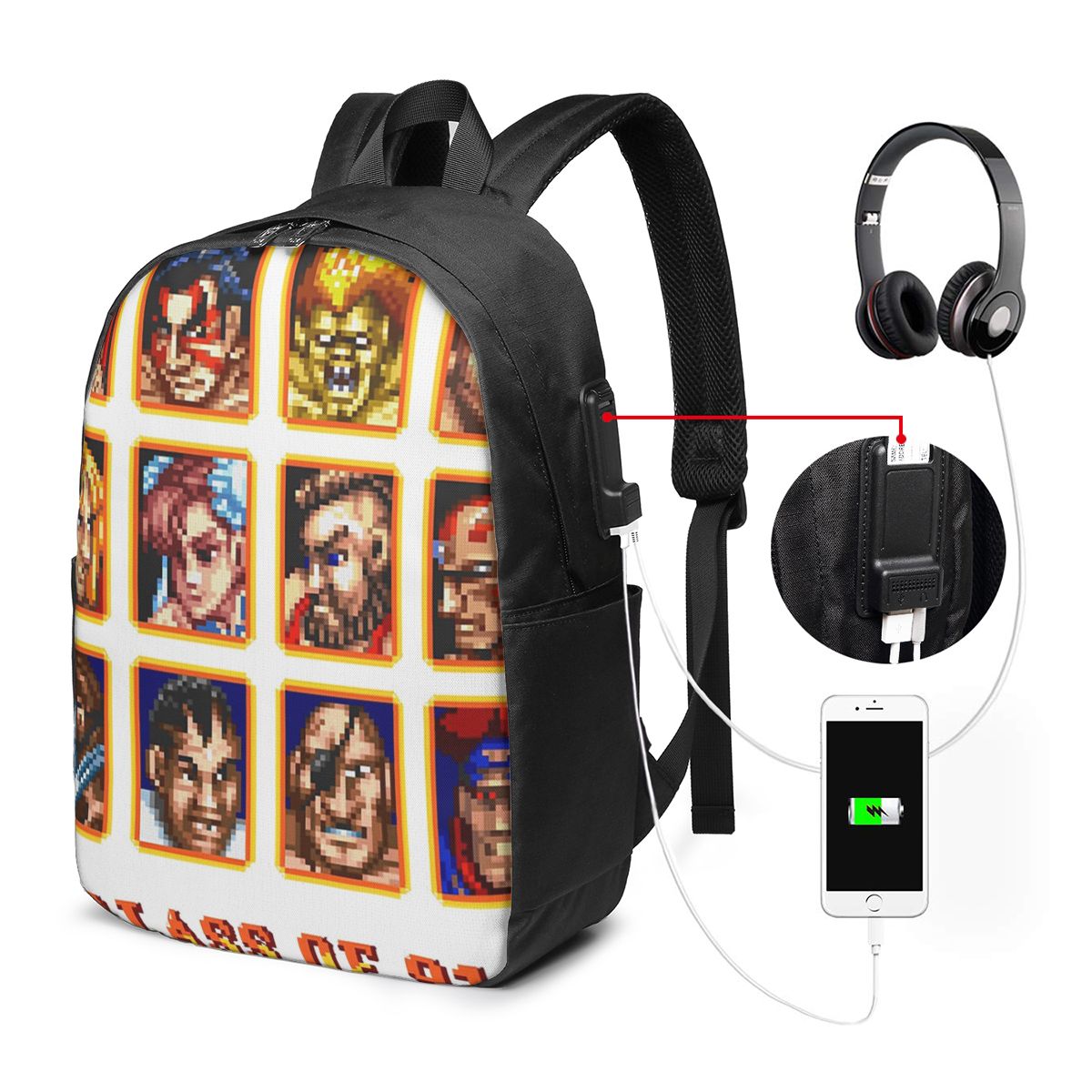 Defeated Portraits Super Stree - Backpacks review and price