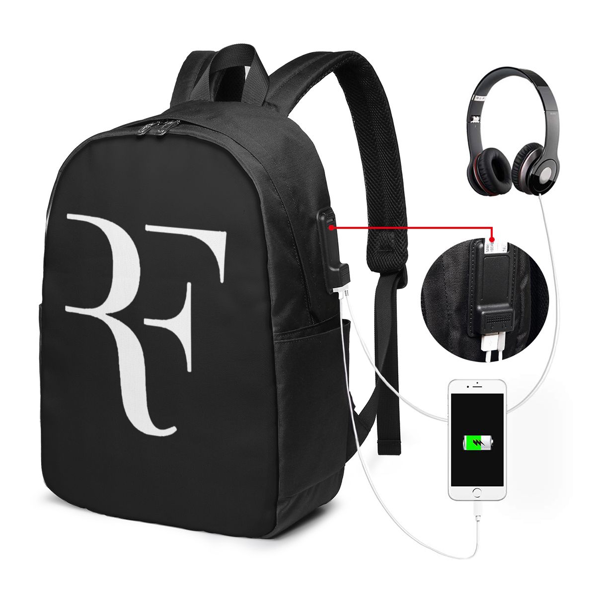 Roger Federer Backpack Travel  - Handbags review and price