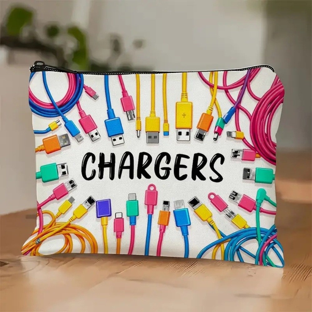 New Canvas Charger Storage Pou - Cosmetic Bags review and price