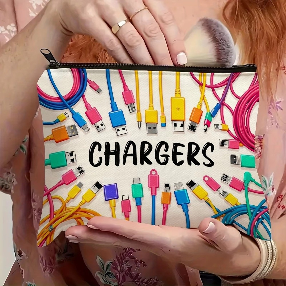 New Canvas Charger Storage Pou - Cosmetic Bags review and price