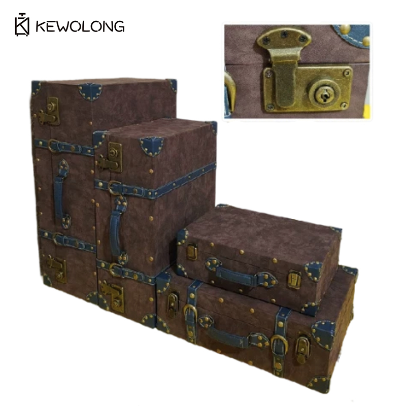 Vintage Leather Suitcase Stora - Retro Vintage Trunk Suitcase review and price