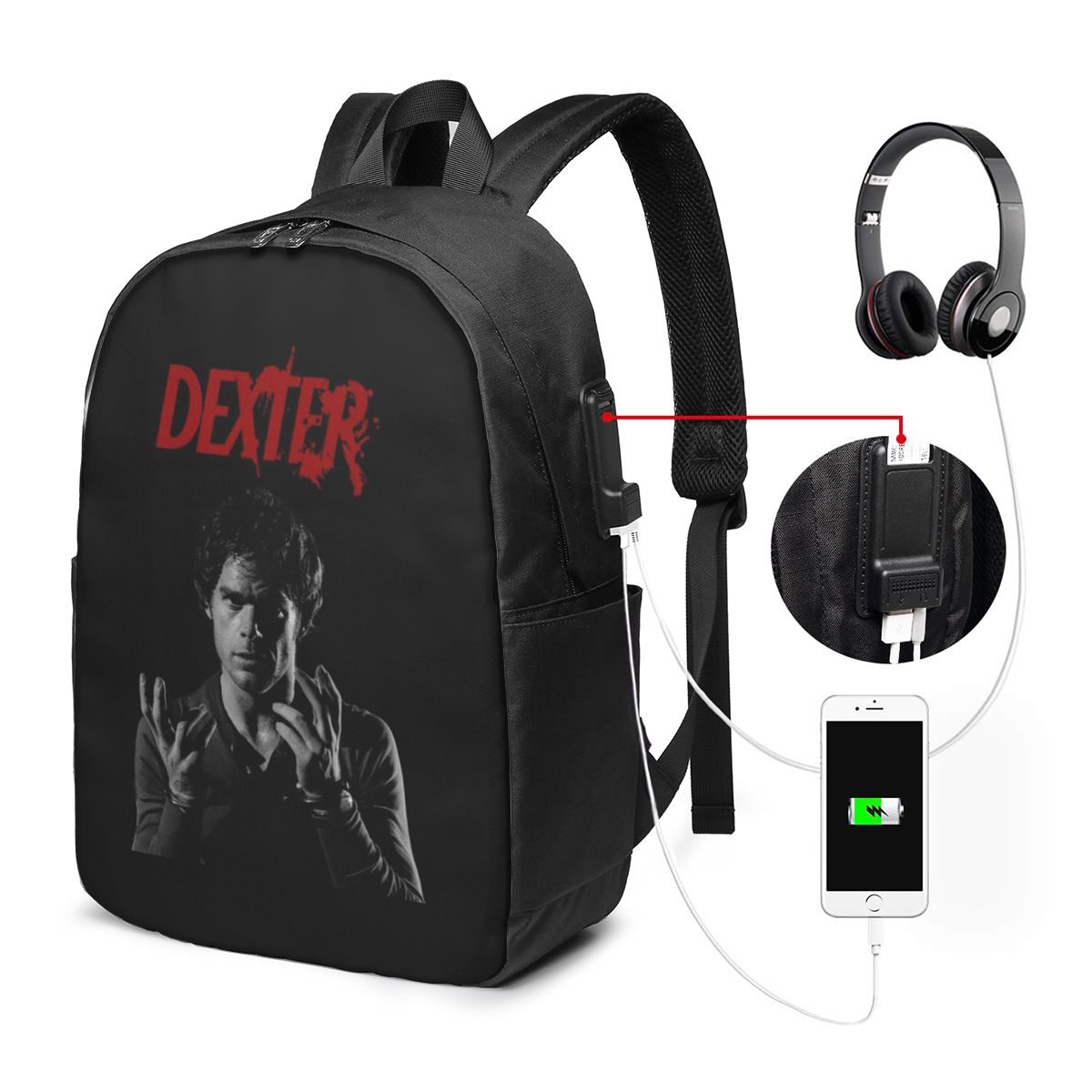 Movie Dexter Morgan Backpack T - Backpacks review and price