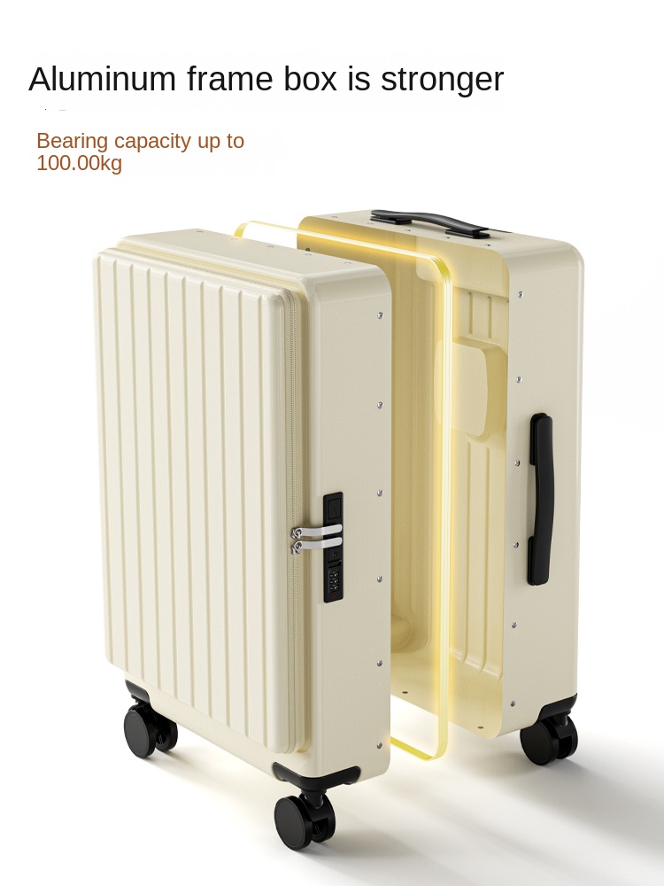 Side Opening Luggage 2025 New  - Aluminum Frame Carry On Luggage review and price