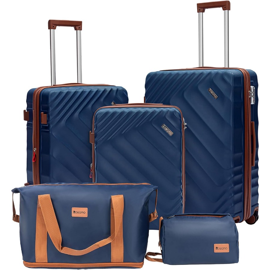 5-Piece Hard Shell Expandable  - Expandable Hard Shell Luggage Set review and price